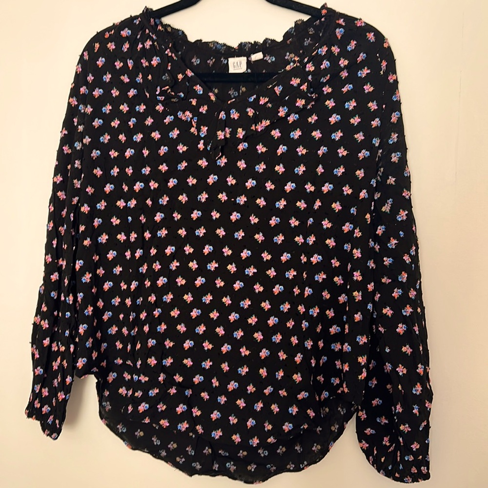 Pair of Long Sleeved Gap Maternity Blouses, Size Small